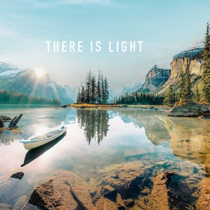 Bild mit See und Sonnenaufgang