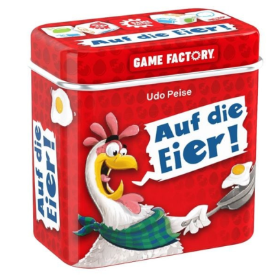 Spiel des Monats Huhn mit Spiegelei auf der Verpackung