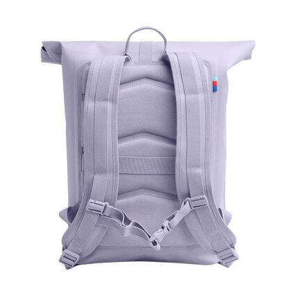 Got Bag Rucksack aus Ozean-Plastik. Recycling in coolem Lila. Bei Papterie und Spielwaren Schmid in Landquart (Graubünden) erhältlich